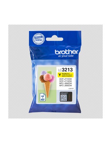 Cartuccia Giallo DCP-J774DW, DCP-J772DW, MFC-J890DW 400pag LC3213Y BROTHER INKJET