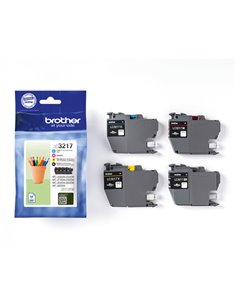BROTHER 4 Cartucce BK/C/M/Y per BROTHER MFC-J 6530 DW, 6930 DW LC3217VAL BROTHER INKJET