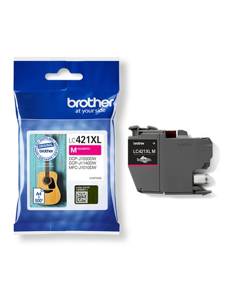 Brother Cartuccia Magenta da 500 pagine per DCPJ1050DW e MFCJ1010DW LC421XLM