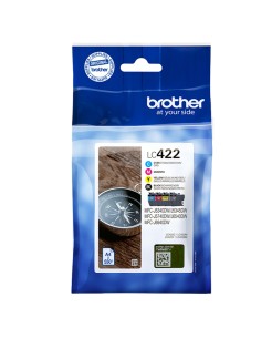 Brother Kit 4 cartucce BK/C/M/Y da 550 pag cad LC422VAL BROTHER INKJET