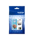 Brother Kit 4 cartucce BK/C/M/Y da 750 pag cad LC424VAL