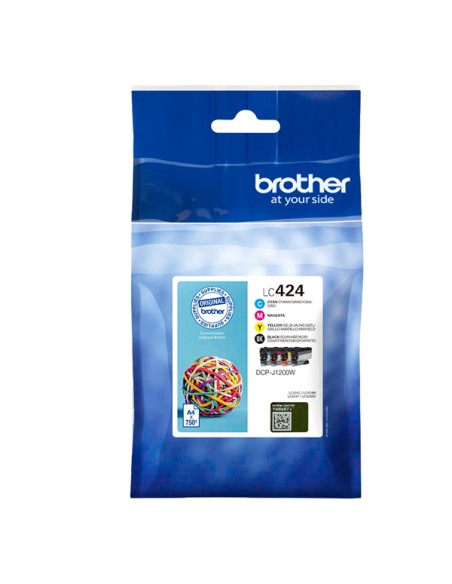 Brother Kit 4 cartucce BK/C/M/Y da 750 pag cad LC424VAL BROTHER INKJET