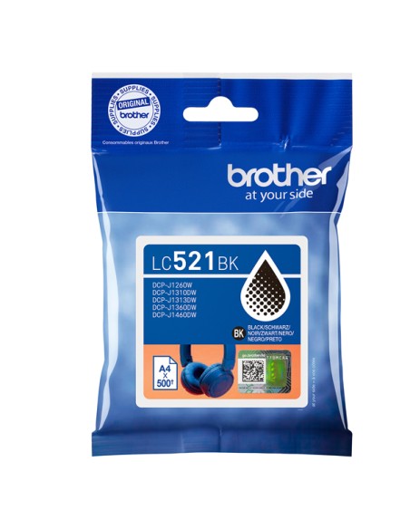 Brother Cartuccia Nero LC521BK - 500pag LC521BK BROTHER INKJET