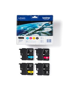 VALUE PACK NERO CIANO MAGENTA GIALLO DCP-J315W LC-985VALBP BROTHER INKJET