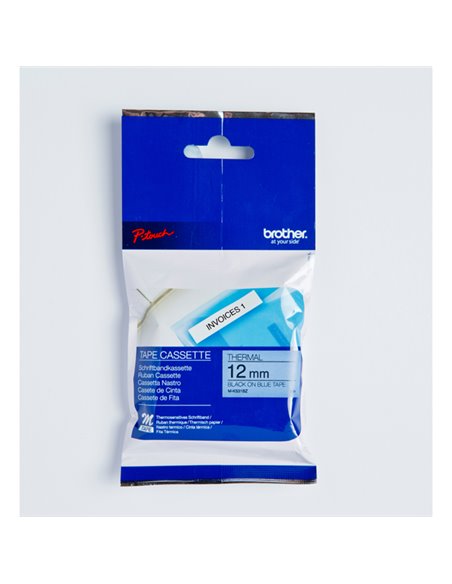 NASTRO MK531BZ 12MMX8MT NERO/BLU MK-531BZ BROTHER ETICHETTE-NASTRI-TAMPONI PER ETICHETTATRICI E PREZZATRICI