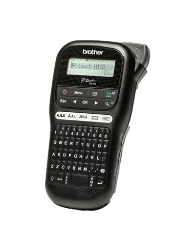 Etichettatrice palmare portatile, nastri serie TZe da 3.5 a 12 mm. Tastiera QWER PTH110TA1 BROTHER ETICHETTATRICI ELETTRONICH...