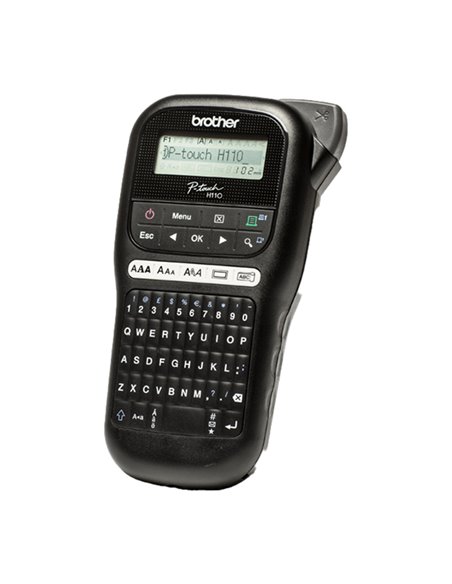 Etichettatrice palmare portatile, nastri serie TZe da 3.5 a 12 mm. Tastiera QWER PTH110TA1 BROTHER ETICHETTATRICI ELETTRONICH...