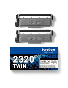 Bundle di 2 toner nero TN-2320 da 2.600 pagine TN2320TWIN