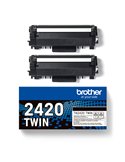 Bundle di 2 toner nero TN-2420 da 3.000 pagine TN2420TWIN