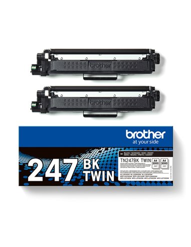 Bundle di 2 toner nero TN-247 da 3.000 pagine/cad TN247BKTWIN