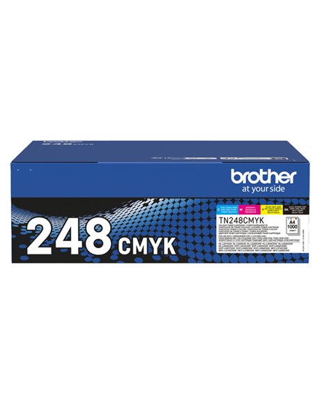 Brother Value Pack 1x (BK/C/M/Y) 1.000 pag TN248VAL