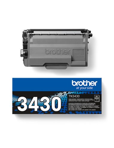 TONER NERO da 3.000 pag. HL-L6250DN-L6300DW-L6400DW-L6400DT TN3430 BROTHER PRODOTTI PER LASER
