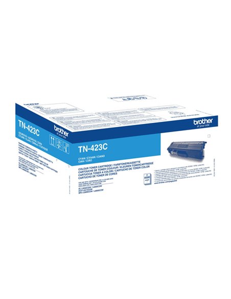 Toner Ciano da 4.000 pagine HL-L8260CDW / HL-L8360CDW / DCP-L8410CDW TN423C BROTHER PRODOTTI PER LASER