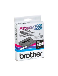 NASTRO BROTHER TX-221 9MM BIANCO/NERO TX221 BROTHER ETICHETTE-NASTRI-TAMPONI PER ETICHETTATRICI E PREZZATRICI