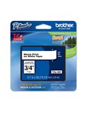 NASTRO BROTHER TZE-241 18MMx8MT NERO/BIANCO TZE-241