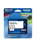 NASTRO BROTHER TZ-e261 36MMX8MT NERO/BIANCO TZ-E261