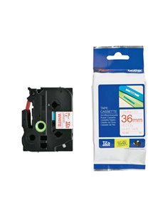 NASTRO LAMINATO BROTHER TZE-262 36MMx8MT ROSSO/BIANCO TZE262 BROTHER ETICHETTE-NASTRI-TAMPONI PER ETICHETTATRICI E PREZZATRICI