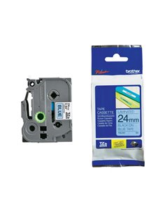 NASTRO NERA TZ-E551 SU FONDO BLU 24MM 8MT TZ-E551 BROTHER ETICHETTE-NASTRI-TAMPONI PER ETICHETTATRICI E PREZZATRICI