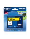 NASTRO BROTHER TZE641 18MMx8MT NERO/GIALLO TZE-641