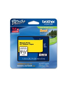 NASTRO BROTHER TZ-e661 36MMX8MT NERO/GIALLO TZ-E661 BROTHER ETICHETTE-NASTRI-TAMPONI PER ETICHETTATRICI E PREZZATRICI