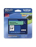 NASTRO BROTHER TZe741 18MMx8MT NERO/VERDE TZE-741