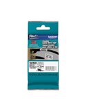 NASTRO LAM. FLESSIBILE TZE-FX231 12MMx8MT NERO/BIANCO TZEFX231
