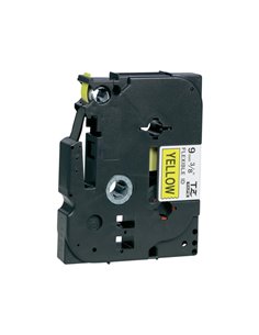 NASTRO LAM. FLESSIBILE TZe-FX621 9MMx8MT NERO/GIALLO TZEFX621 BROTHER ETICHETTE-NASTRI-TAMPONI PER ETICHETTATRICI E PREZZATRICI