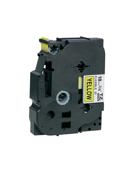 NASTRO LAM. FLESSIBILE TZE-FX641 18MMx8MT NERO/GIALLO TZEFX641 BROTHER ETICHETTE-NASTRI-TAMPONI PER ETICHETTATRICI E PREZZATRICI
