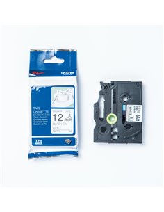 Brother Nastro in tessuto da 12 mm Nero su Bianco (4m) TZER231 BROTHER ETICHETTE-NASTRI-TAMPONI PER ETICHETTATRICI E PREZZATRICI