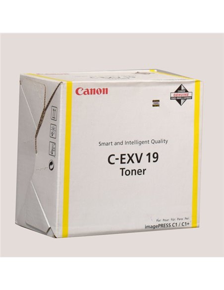 TONER GIALLO C-EXV19 IMAGEPRESS C1 0400B002AA CANON PRODOTTI PER FOTOCOPIATORI