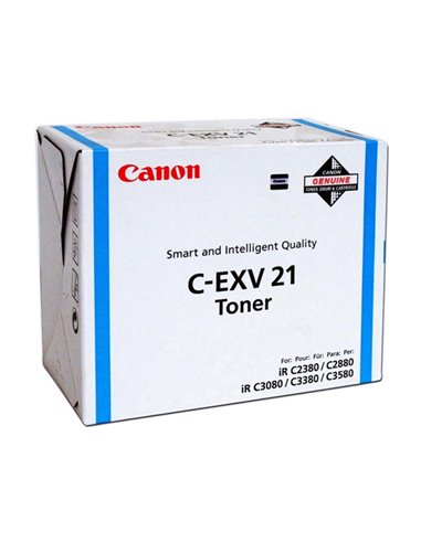 TONER CIANO C-EXV21 IR2880/2880I/3380/3380I 0453B002AA CANON PRODOTTI PER FOTOCOPIATORI
