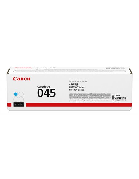 TONER CANON CRG 045 C CIANO PER LBP613Cdw, LBP611Cn MF635Cx, MF633Cdw, MF631Cn 1241C002 CANON PRODOTTI PER LASER