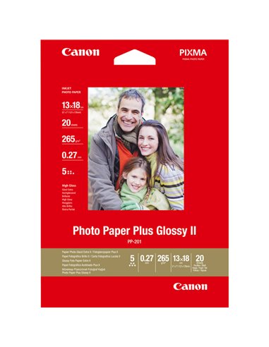 CANON CARTA FOTOGRAFICA PP-201 260g/m2 13x18cm 20fogli 2311B018 CANON INKJET