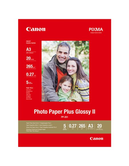 CANON CARTA FOTOGRAFICA PP-201 260g/m2 A3 20 FOGLI 2311B020 CANON INKJET