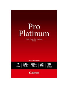 CARTA FOTOGRAFICA CANON PRO PLATINUM PT-101 A3 20 fogli 300g/m2 2768B017 CANON INKJET