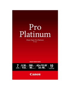 CANON CARTA FOTOGRAFICA PRO PLATINUM PT-101 300g/m2 A3+ 10FOGLI 2768B018 CANON PRODOTTI PER LASER