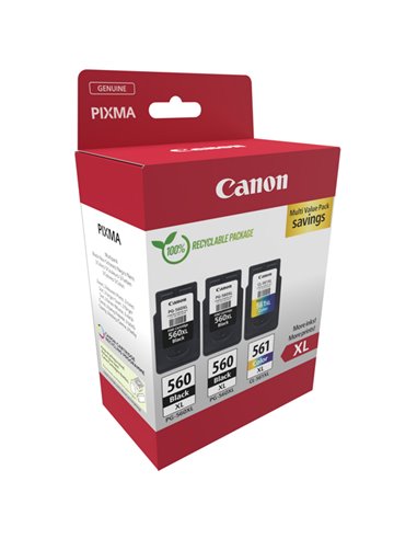 Canon Cartuccia Ink MultiPack PG-560XLx2/CL-561XL 3712C009 CANON INKJET