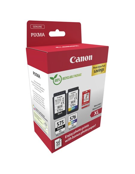 Canon Cartuccia Ink PG-575XL /CL-576XL +Conf. Fogli 5437C006 CANON INKJET