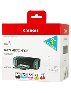 CANON PGI-72 MULTIPACK MBK/C/M/Y/R 6402B009 CANON INKJET