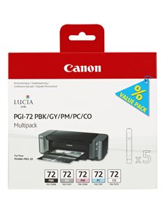CANON PGI-72 MULTIPACL NERO PHOTO,GRIGIO,MAGENTA E CIANO PHOTO, CHROMA OPTIMIZER 6403B007 CANON INKJET
