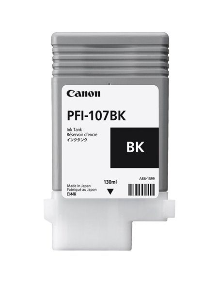 INK CARTRIDGE PFI-107BK NERO 130ml 6705B001 CANON INKJET