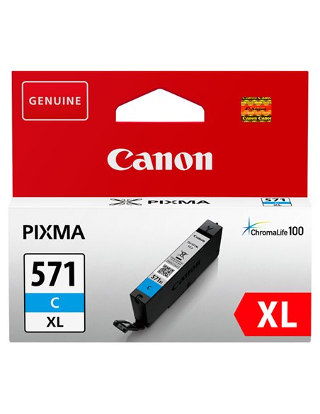 SERBATOIO INCHIOSTRO CIANO CLI-571 XLC 0332C001 CANON INKJET