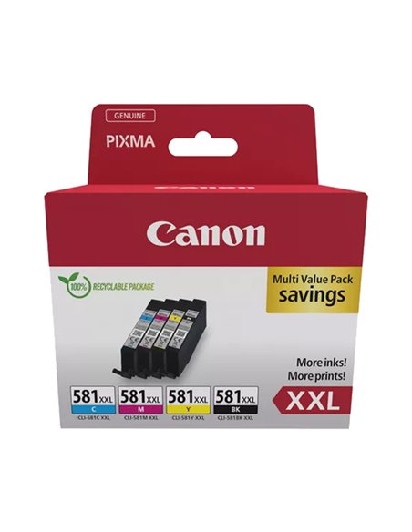 Canon Cartuccia CLI-581 XXL BK/C/M/Y 1998C007 CANON INKJET