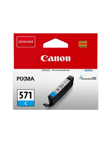 SERBATOIO INCHIOSTRO CIANO CLI-571 C 0386C001 CANON INKJET