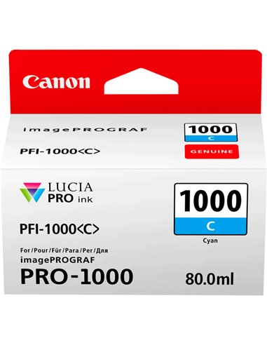 CARTUCCIA CIANO PER CANON PFI-1000 0547C001 CANON INKJET