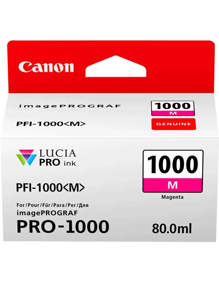 CARTUCCIA MAGENTA PER CANON PFI-1000 0548C001 CANON INKJET