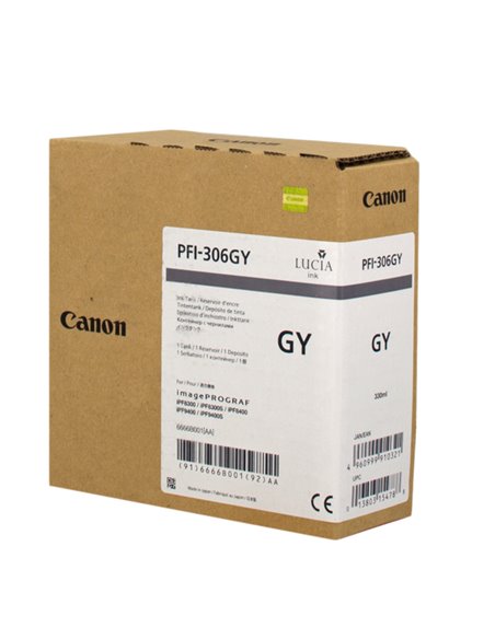 CARTUCCIA CANON PFI-306GY GRIGIO 6666B001 CANON INKJET