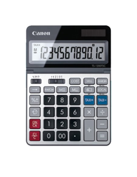 Canon Calcolatrice TS-1200TSC DBL EMEA GRIGIO 2468C002 CANON DA TAVOLO