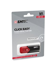 Emtec Memoria USB B110 USB3.2 Clickeasy 16GB rossa ECMMD16GB113 EMTEC CHIAVETTE USB
