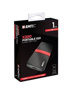 Emtec Hard Disk SSD esterno da 1 terabyte (3.1) ECSSD1TX200 EMTEC HARD-DISK ESTERNI